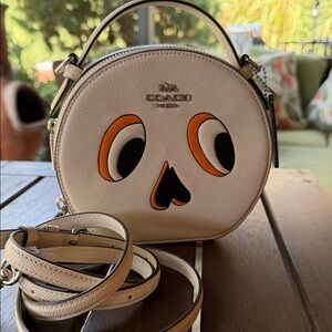 Coach Halloween Skeleton Head Crossbody NWOT